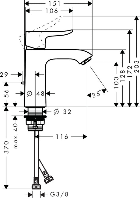 hansgrohe 31080 Metris 面盆龍頭-hong-kong