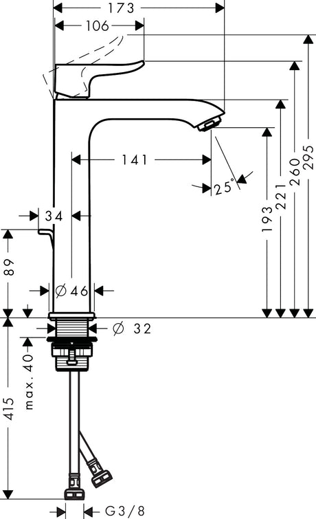 hansgrohe 31183 Metris 面盆龍頭-hong-kong