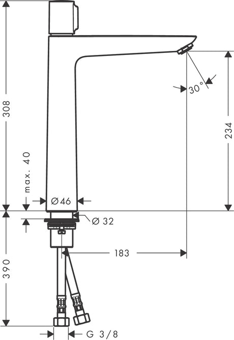 hansgrohe 71753 Select E 面盆龍頭-hong-kong
