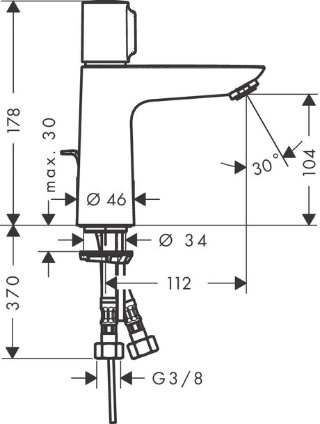hansgrohe 71751 Talis Select E 面盆龍頭-hong-kong