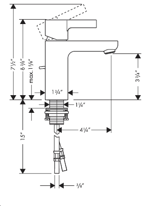 hansgrohe Metris S 31060 面盆龍頭-hong-kong