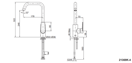 KOHLER K-21369K-4-CP TAUT? 廚房龍頭-hong-kong