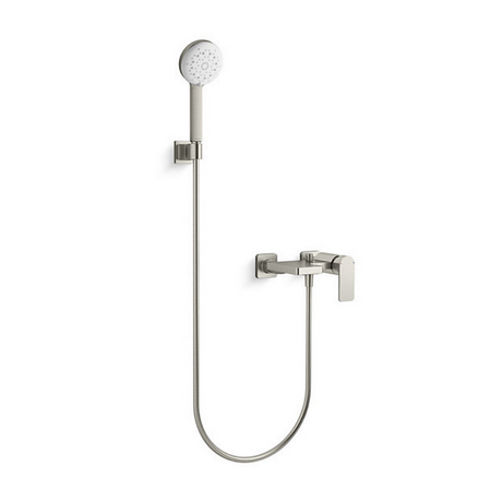 KOHLER K-23494T-4-BN PARALLEL 掛牆式浴缸龍頭 (羅曼銀)-hong-kong