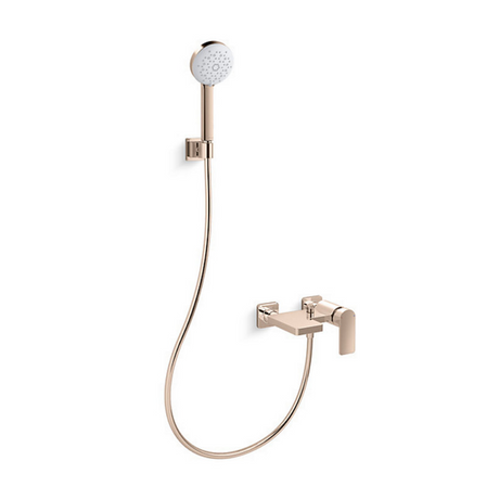 KOHLER K-23494T-4-RGD PARALLEL 掛牆式浴缸龍頭 (玫瑰金)-hong-kong