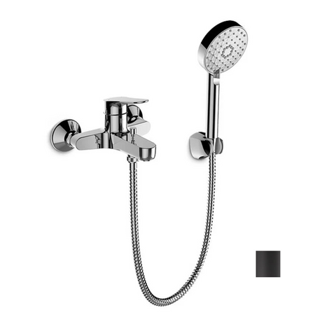 KOHLER K-33079T-4-BL ACCLIV 恆溫掛牆式淋浴龍頭 (黑色)-hong-kong