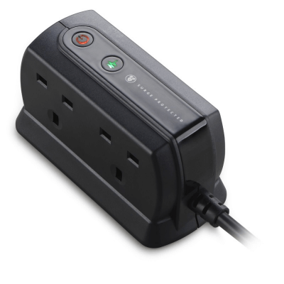 英國 MasterPlug 13A 四位插座拖板 SRGD42MB-MP 2米線 黑色 香港行貨-hong-kong