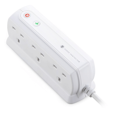 英國 MasterPlug 13A 六位插座拖板 SRGD62MW-MP 2米線 白色 香港行貨-hong-kong