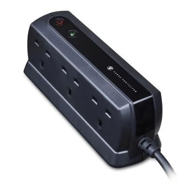 英國 MasterPlug 13A 六位插座拖板 SRGD62MB-MP 2米線 黑色 香港行貨-hong-kong