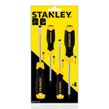 史丹利STANLEY66-671-23螺絲批4件套裝B鉻釩鋼膠柄螺絲批-hong-kong