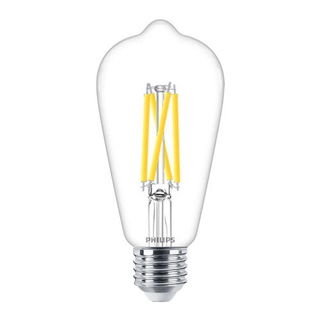 PHILIPS 飛利浦 Master Value LED燈膽(可調光暗) – 5.9W / E27 / 2200K-2700K / ST64-hong-kong