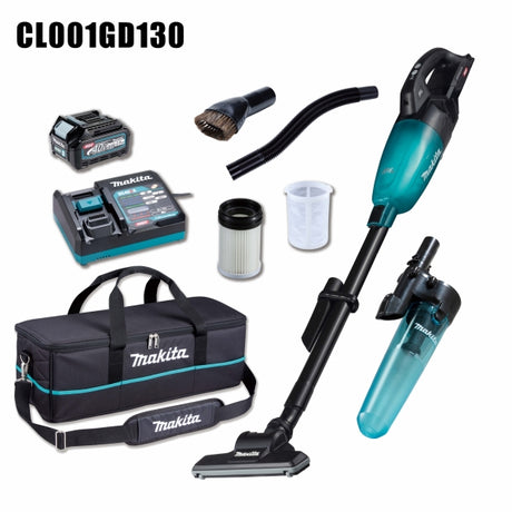 Makita 牧田 CL001GD130 / CL001GD131 40V Max 充電式吸塵機 (膠囊式)(套裝版-黑/白)-hong-kong