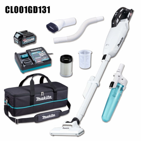 Makita 牧田 CL001GD130 / CL001GD131 40V Max 充電式吸塵機 (膠囊式)(套裝版-黑/白)-hong-kong