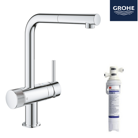 德國 Grohe BLUE PURE 31721000 濾水廚房龍頭 + 3M AP2-405G濾水套裝 (包安裝)-hong-kong