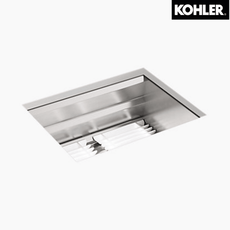 KOHLER K-23650T-C-NA PROLIFIC? 23” 下崁式廚房鋅盆 ( 包括砧板、浸泡籃、瀝水籃及瀝水板)-hong-kong