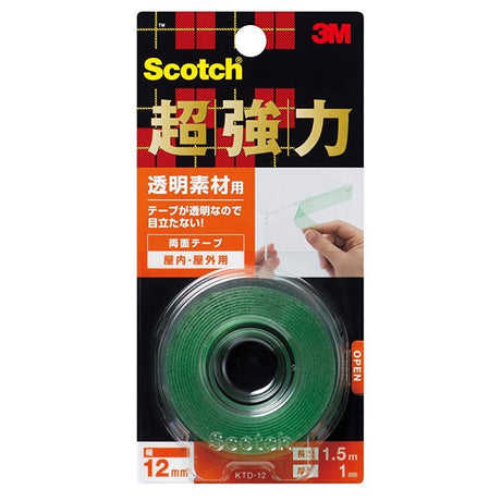 3M – 超強力雙面膠貼 – 透明材料用 KTD-12-hong-kong