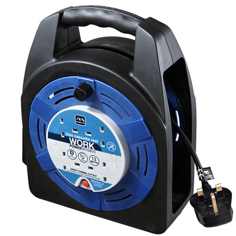 英國 Masterplug HBT2013/4BL-MP 4 Socket 13A 20M 電線拖轆-hong-kong