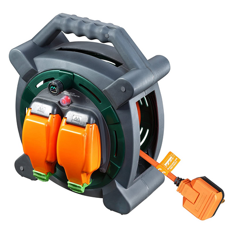 英國 Masterplug HLP2013/2IP-MP Socket 13A 20M 電線拖轆 (雙防水插座)-hong-kong