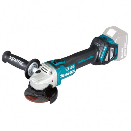 Makita DGA413Z 充電式角向磨光機100毫米(側開關)(可調速)(無碳刷馬達)(鋰18V)(淨機)-hong-kong