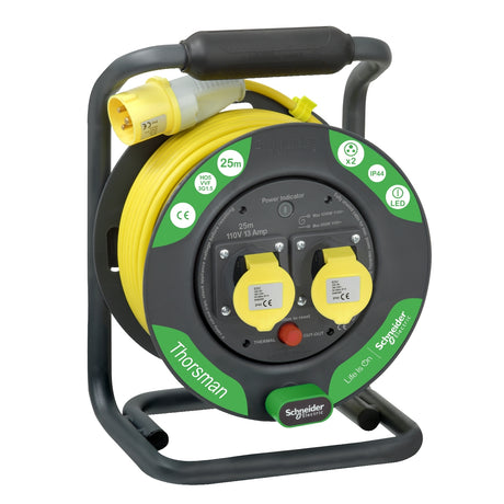 Schneider 施耐德 IMT33144 BS 110V 25M 2插蘇 電線拖轆-hong-kong