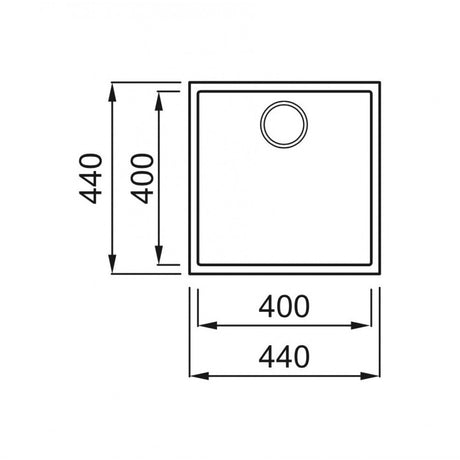 elleci Quadra 102 Undermount 臺下花崗巖星盆 (Ghisa)-hong-kong