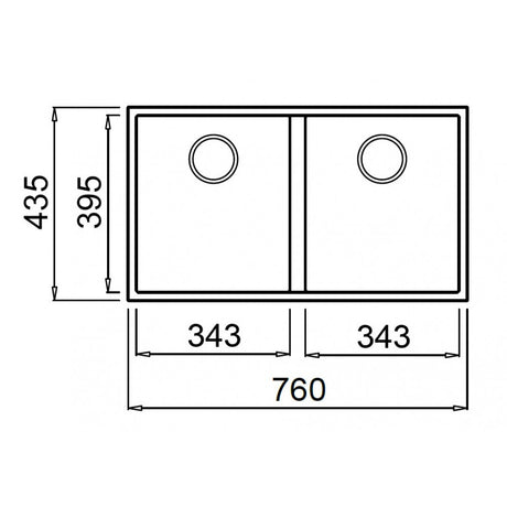 elleci Quadra 350 Undermount 臺下花崗巖星盆 (Ghisa)-hong-kong