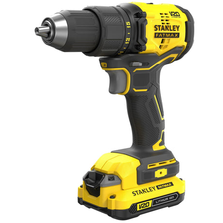 美國 STANLEY 史丹利 SBD710D2K-B1 V20 充電式無刷電鑽 (2電1充套裝)-hong-kong