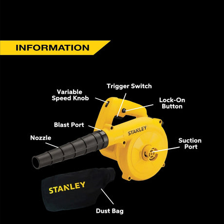 STANLEY 史丹利 STPT600 600W 吹風機-hong-kong