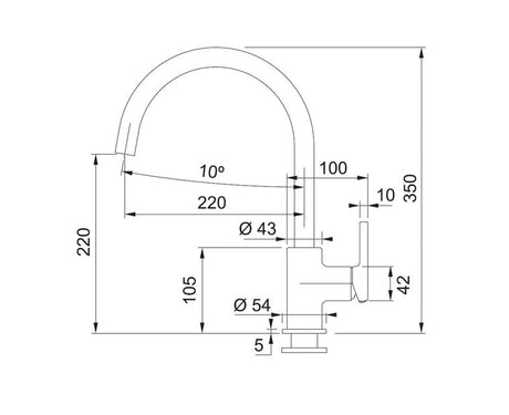 FRANKE CT 9020G (115.0639.996) 星盆龍頭 瑪瑙黑-hong-kong