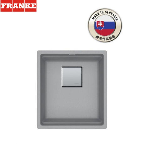 FRANKE KNG 110-37 (125.0529.503) Kubus 2 花崗巖 檯底 單星盆 410x460mm 巖灰色-hong-kong