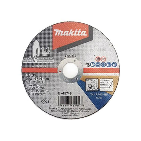 Makita 牧田 B-45749 直徑100mm 薄切割砂輪片 (切割金屬用)-hong-kong