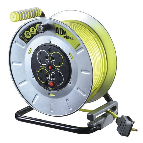 英國 Masterplug OTLU40134SL-PX 4 Socket 13A 40M 電線拖轆-hong-kong