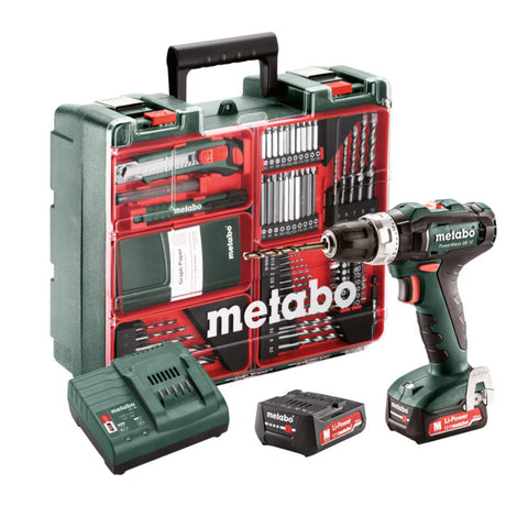 metabo 麥太保 PowerMaxx SB 12 Workshop 充電衝擊鑽 (鋰12V) (套裝)-hong-kong