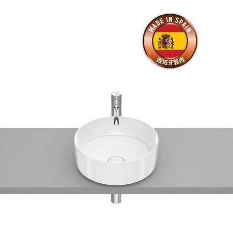 ROCA A327523000 Inspira ROUND 檯上盆 370x370x140mm 白色-hong-kong